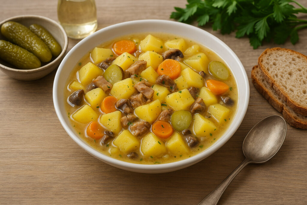 Saure Kartoffelstückchen