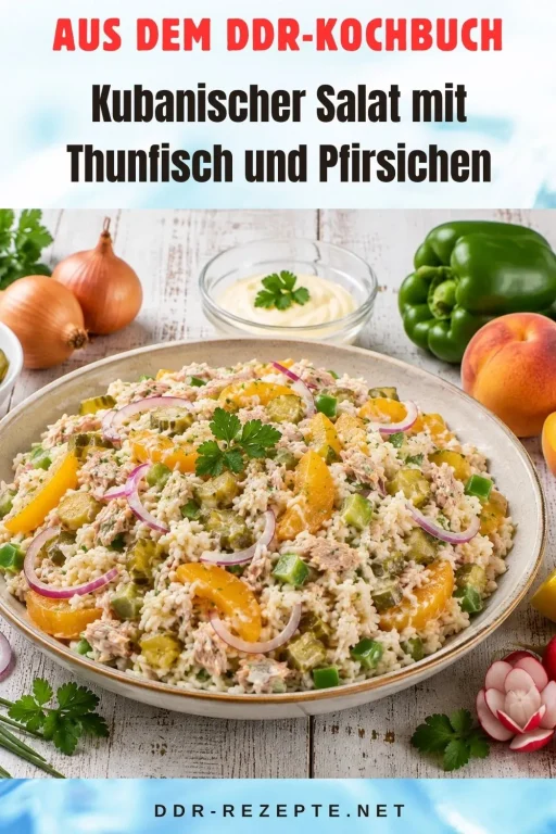Kubanischer Salat mit Thunfisch und Pfirsichen