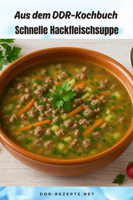 Schnelle Hackfleischsuppe