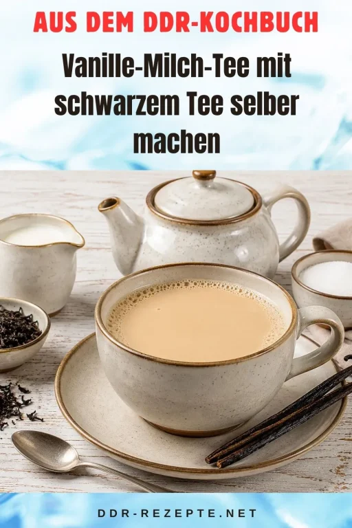 Vanille-Milch-Tee mit schwarzem Tee selber machen