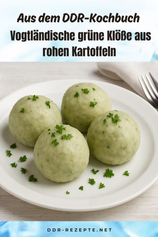 Vogtländische grüne Klöße aus rohen Kartoffeln