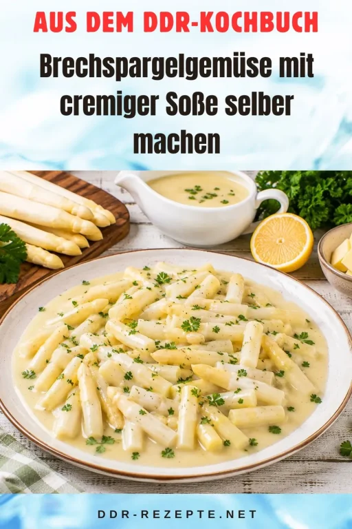 Brechspargelgemüse mit cremiger Soße selber machen