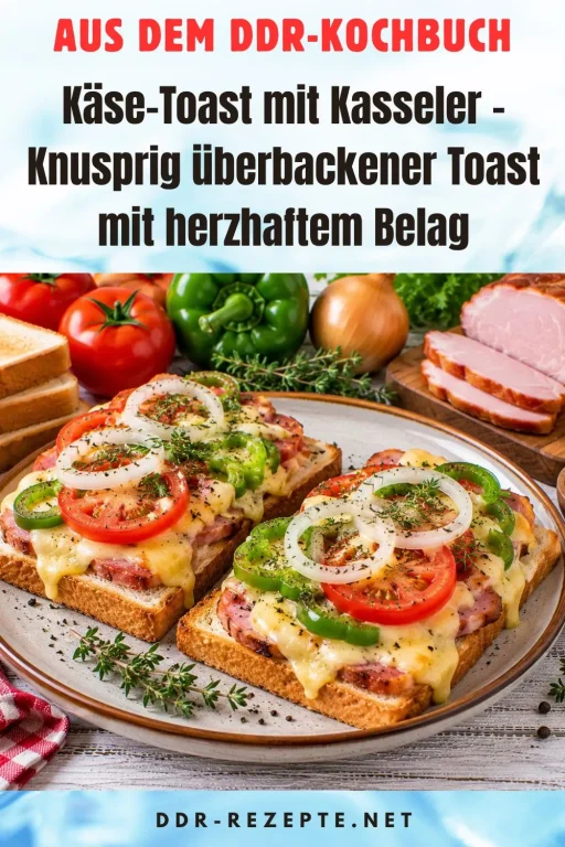 Käse-Toast mit Kasseler – Knusprig überbackener Toast mit herzhaftem Belag