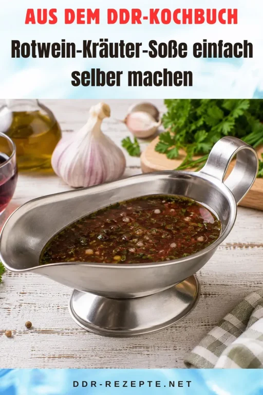 Rotwein-Kräuter-Soße einfach selber machen