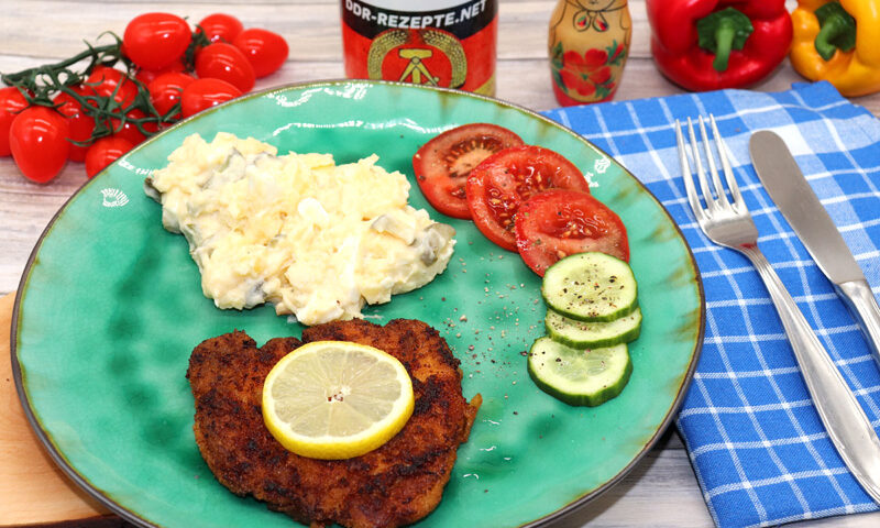 Panierte Schweineschnitzel oder -koteletts