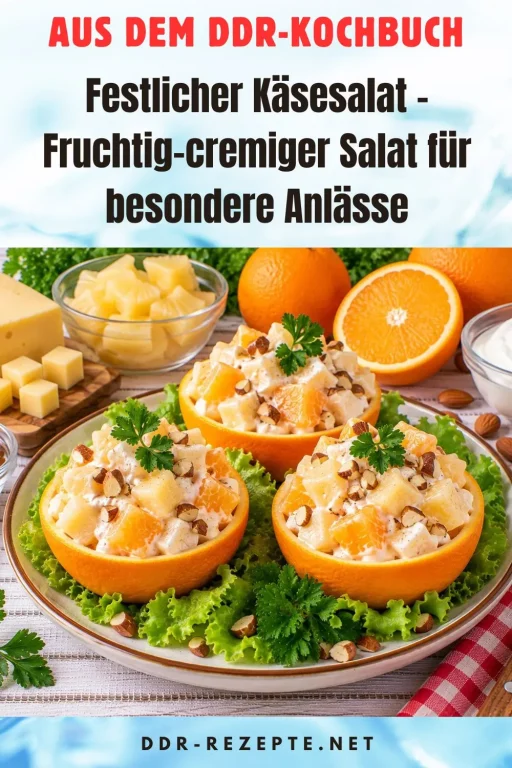 Festlicher Käsesalat – Fruchtig-cremiger Salat für besondere Anlässe