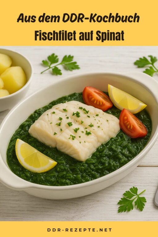 Fischfilet auf Spinat