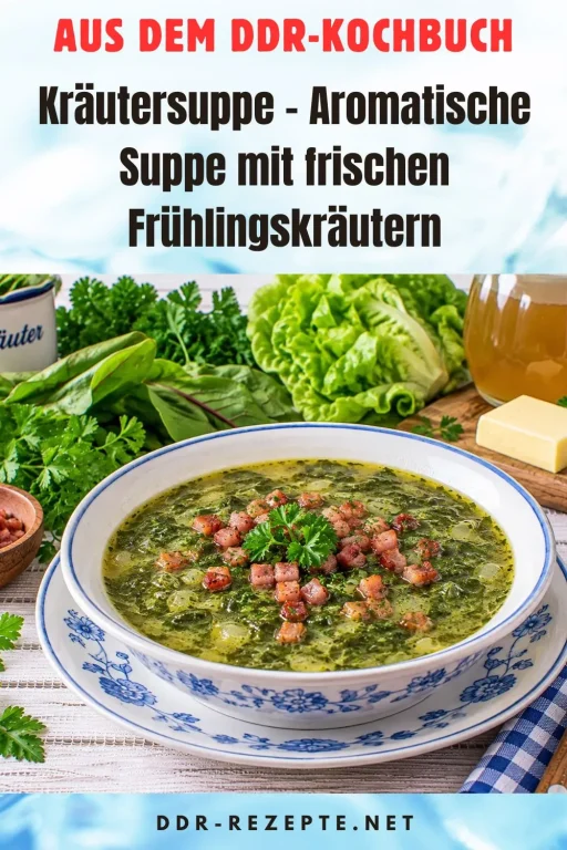 Kräutersuppe – Aromatische Suppe mit frischen Frühlingskräutern