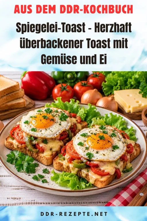 Spiegelei-Toast – Herzhaft überbackener Toast mit Gemüse und Ei