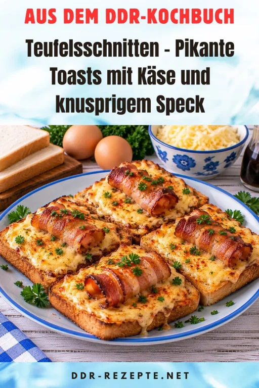 Teufelsschnitten – Pikante Toasts mit Käse und knusprigem Speck