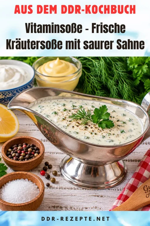 Vitaminsoße – Frische Kräutersoße mit saurer Sahne