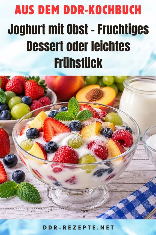 Joghurt mit Obst – Fruchtiges Dessert oder leichtes Frühstück