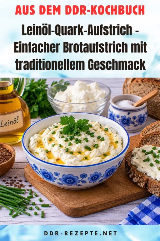 Leinöl-Quark-Aufstrich – Einfacher Brotaufstrich mit traditionellem Geschmack