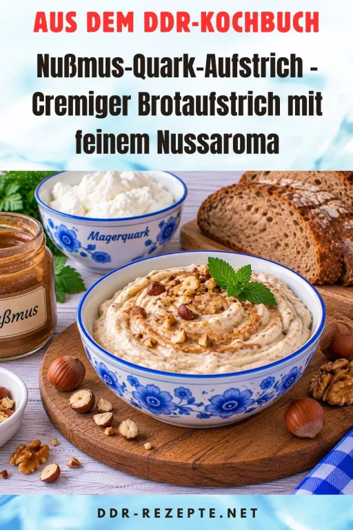 Nußmus-Quark-Aufstrich – Cremiger Brotaufstrich mit feinem Nussaroma