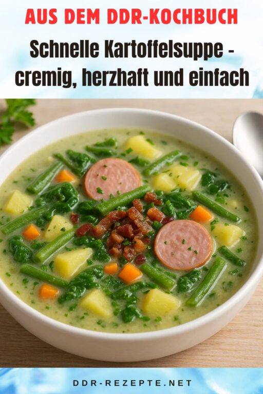 Schnelle Kartoffelsuppe – cremig, herzhaft und einfach