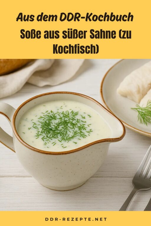 Soße aus süßer Sahne (zu Kochfisch)