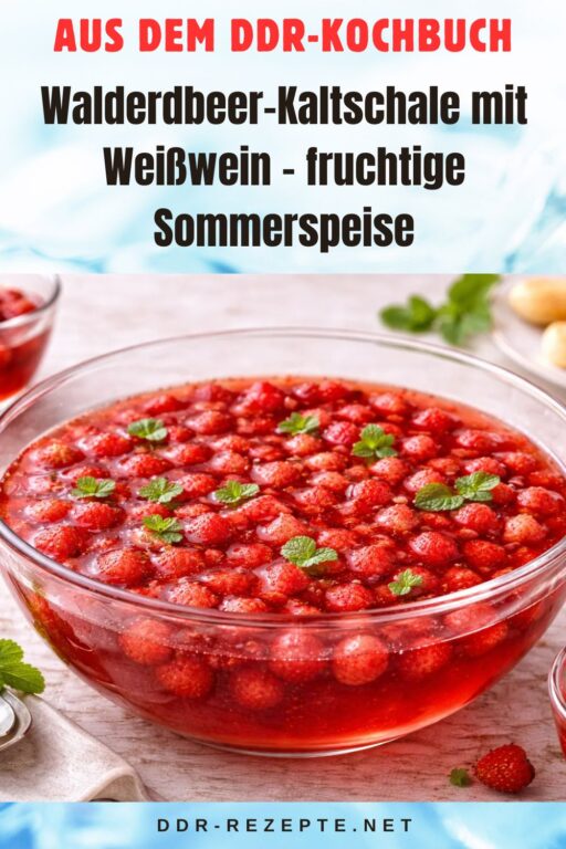 Walderdbeer-Kaltschale mit Weißwein – fruchtige Sommerspeise