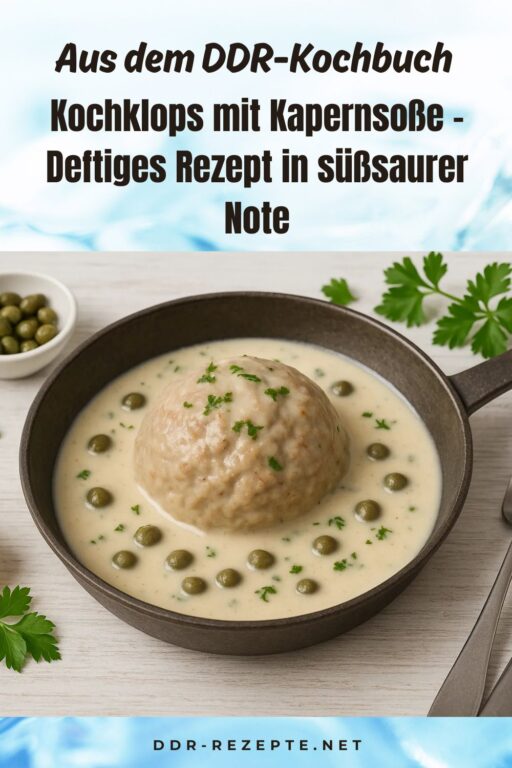 Kochklops mit Kapernsoße – Deftiges Rezept in süßsaurer Note
