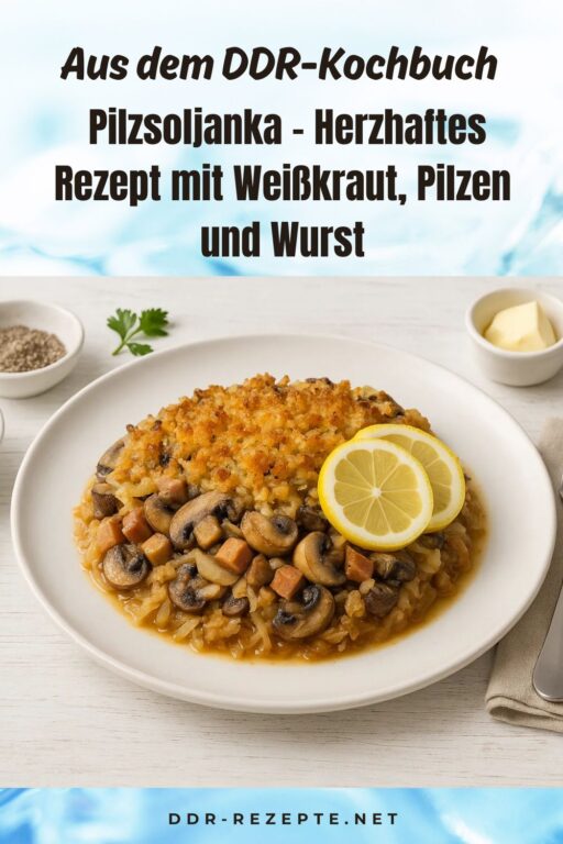 Pilzsoljanka – Herzhaftes Rezept mit Weißkraut, Pilzen und Wurst