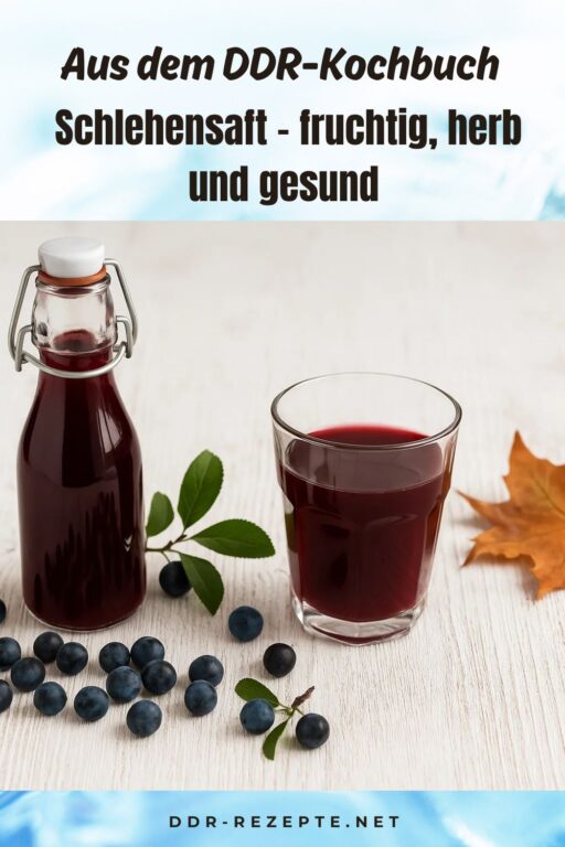 Schlehensaft – fruchtig, herb und gesund