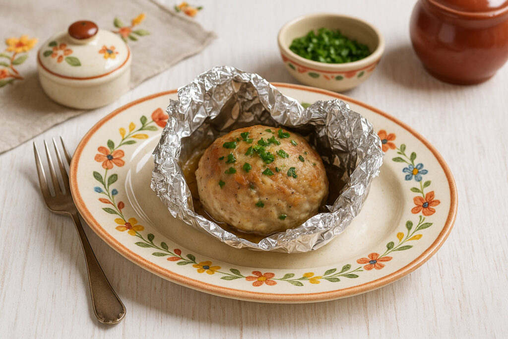 Fleischbällchen in Alufolie