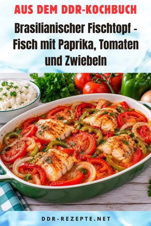 Brasilianischer Fischtopf – Fisch mit Paprika, Tomaten und Zwiebeln