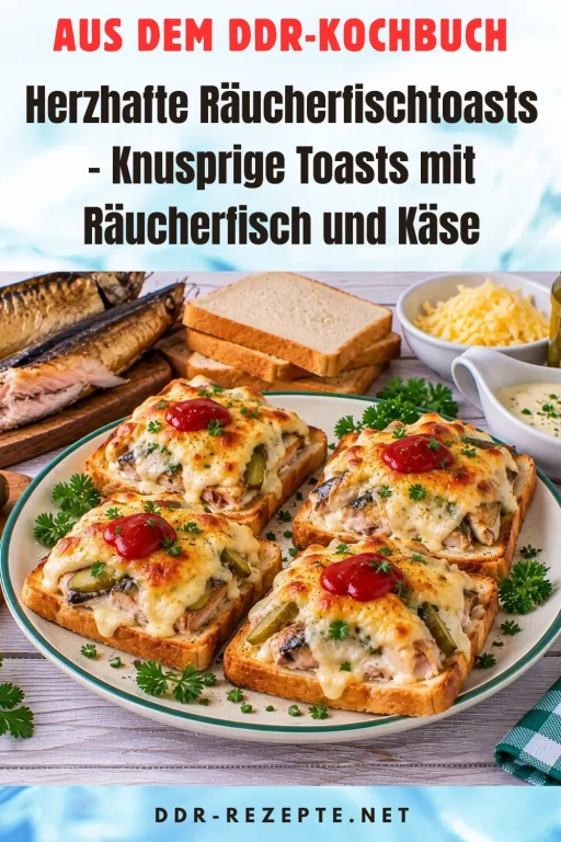 Herzhafte Räucherfischtoasts – Knusprige Toasts mit Räucherfisch und Käse