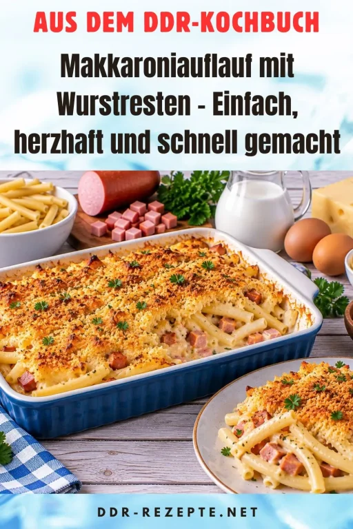 Makkaroniauflauf mit Wurstresten – Einfach, herzhaft und schnell gemacht