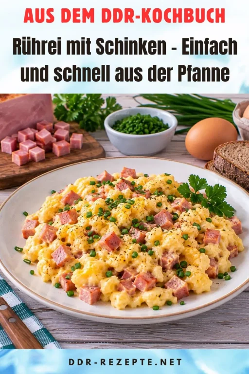 Rührei mit Schinken – Einfach und schnell aus der Pfanne