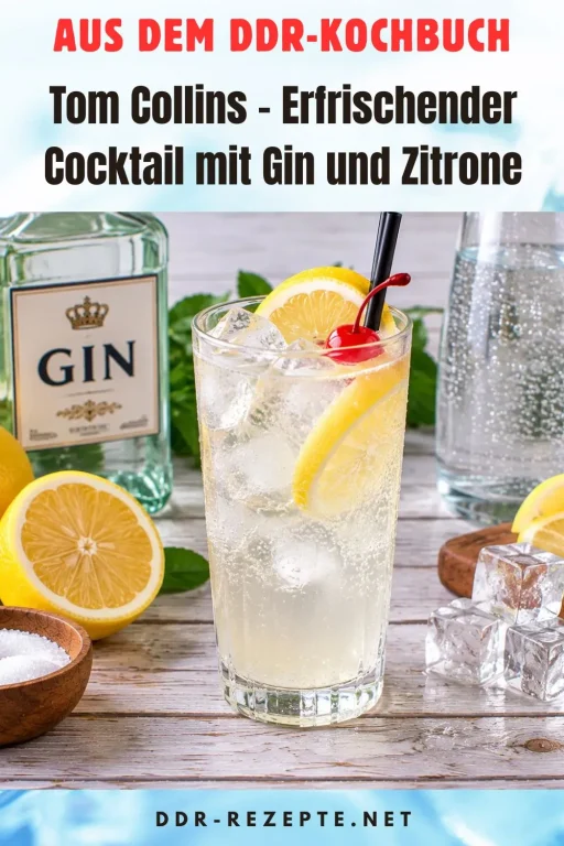 Tom Collins – Erfrischender Cocktail mit Gin und Zitrone