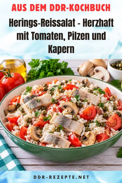 Herings-Reissalat – Herzhaft mit Tomaten, Pilzen und Kapern