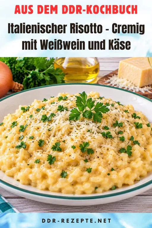 Italienischer Risotto – Cremig mit Weißwein und Käse