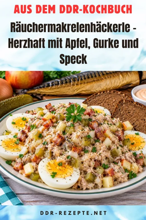 Räuchermakrelenhäckerle – Herzhaft mit Apfel, Gurke und Speck
