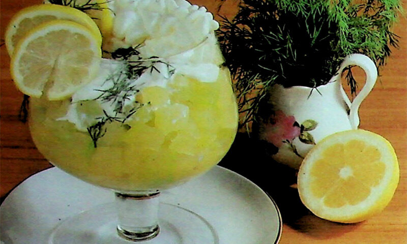 Kürbiscocktail mit Dill