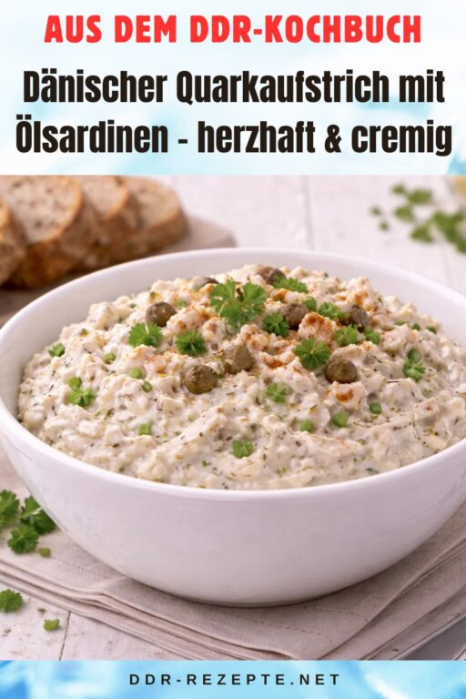 Dänischer Quarkaufstrich mit Ölsardinen – herzhaft & cremig