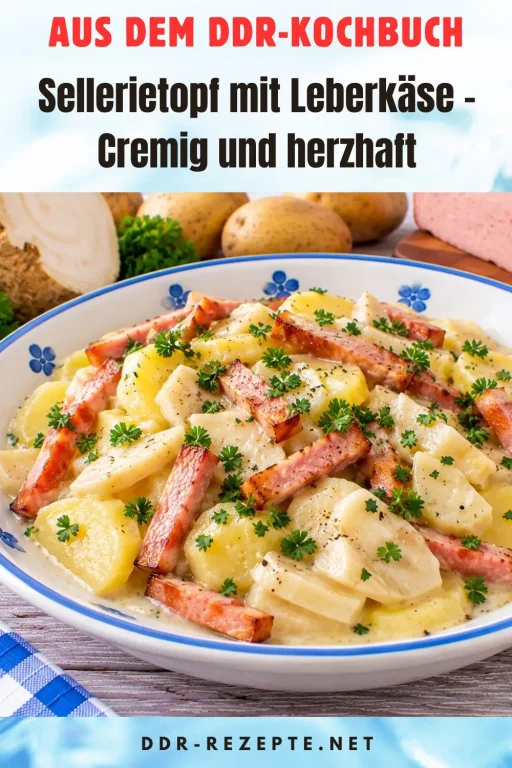 Sellerietopf mit Leberkäse – Cremig und herzhaft