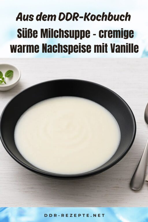 Süße Milchsuppe – cremige warme Nachspeise mit Vanille