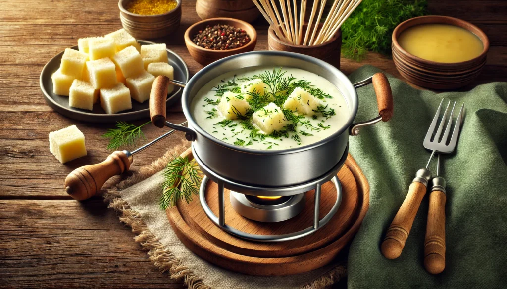 Grüne Fondue – Eine herzhaft-würzige Käsefondue-Variante