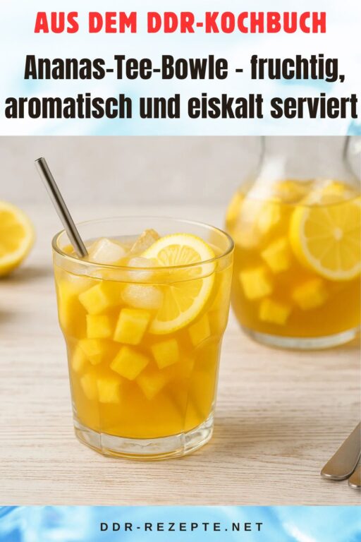 Ananas-Tee-Bowle – fruchtig, aromatisch und eiskalt serviert