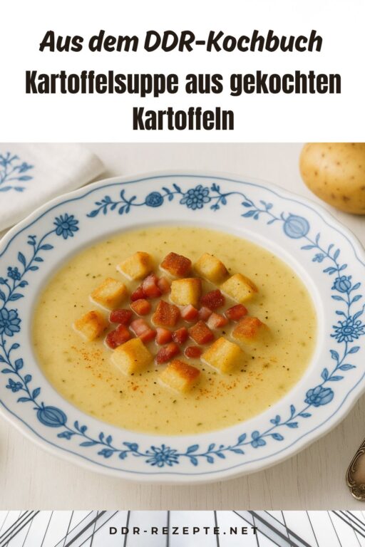 Kartoffelsuppe aus gekochten Kartoffeln