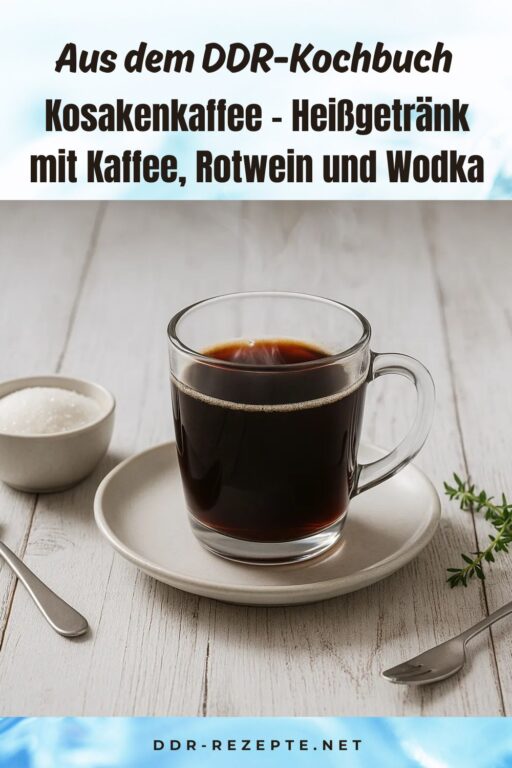 Kosakenkaffee – Heißgetränk mit Kaffee, Rotwein und Wodka