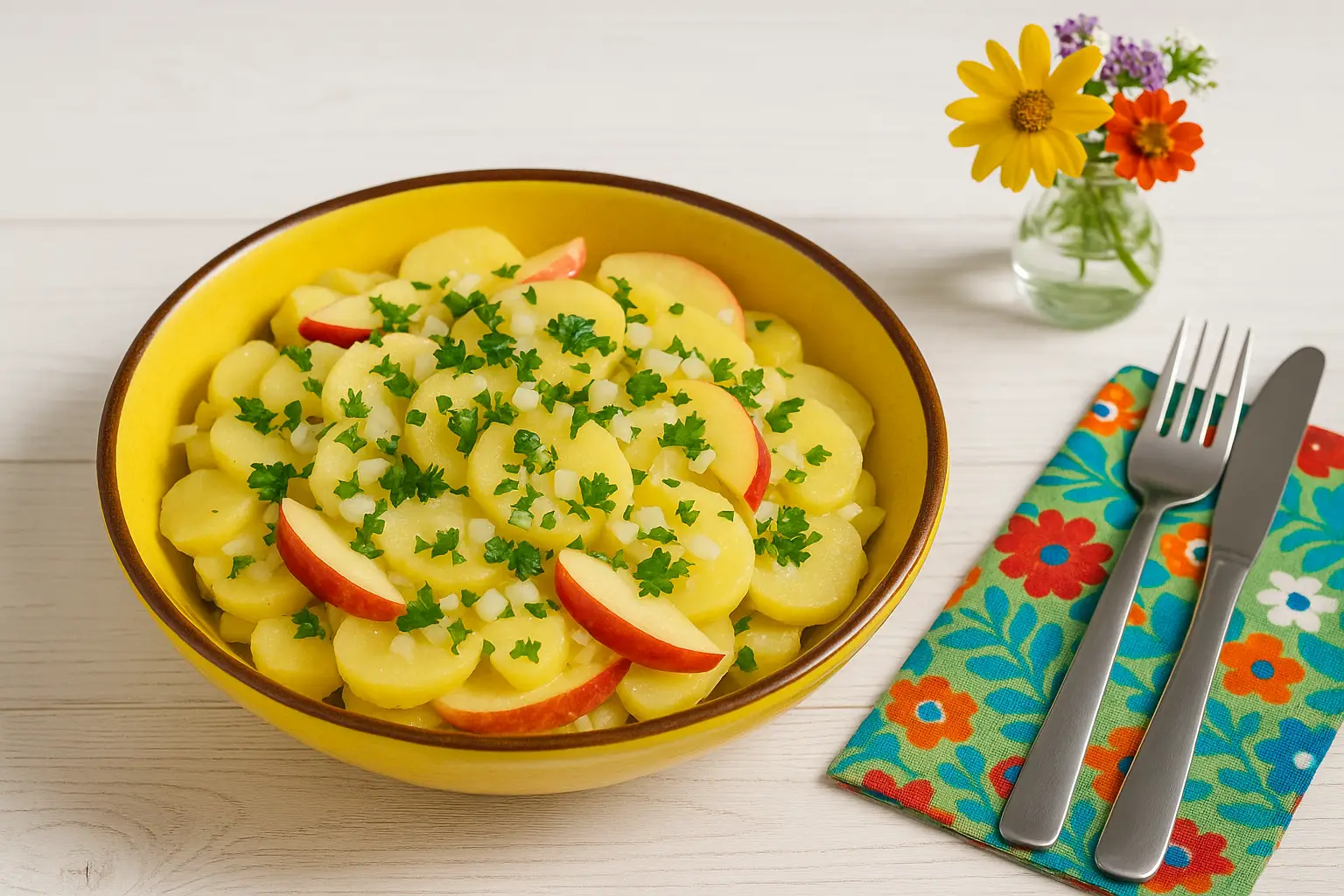 Feiner Kartoffelsalat mit Äpfeln - Original-Rezepte aus der DDR | DDR ... Feiner Kartoffelsalat mit Äpfeln - Original-Rezepte aus der DDR | DDR ...