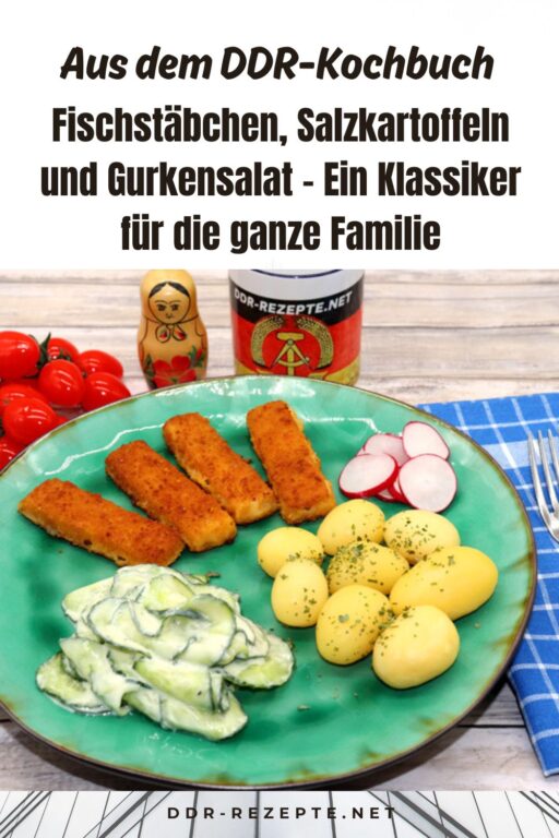 Fischstäbchen, Salzkartoffeln und Gurkensalat – Ein Klassiker für die ganze Familie