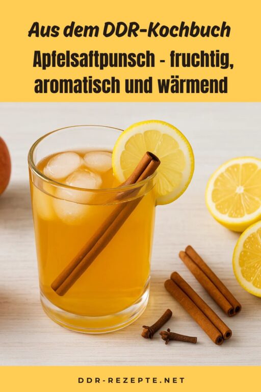 Apfelsaftpunsch – fruchtig, aromatisch und wärmend
