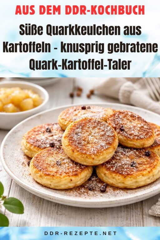Süße Quarkkeulchen aus Kartoffeln – knusprig gebratene Quark-Kartoffel-Taler