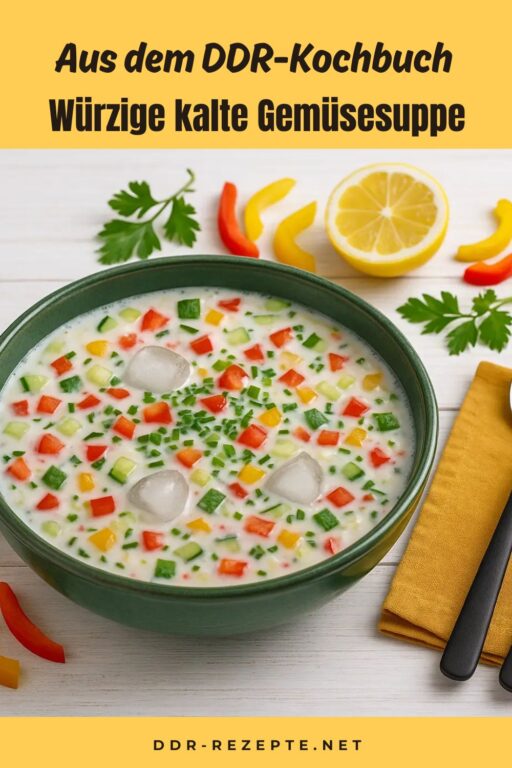 Würzige kalte Gemüsesuppe