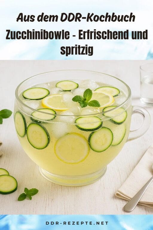 Zucchinibowle – Erfrischend und spritzig