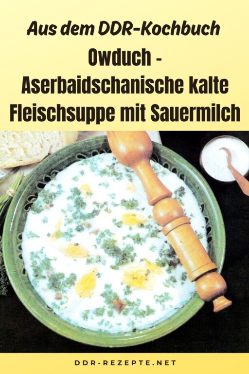 Owduch – Aserbaidschanische kalte Fleischsuppe mit Sauermilch