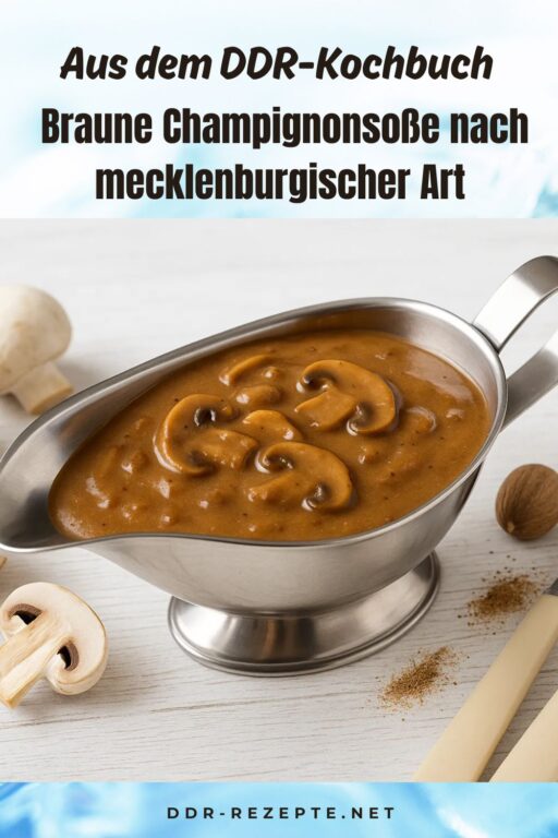 Braune Champignonsoße nach mecklenburgischer Art