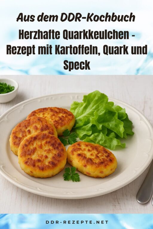 Herzhafte Quarkkeulchen – Rezept mit Kartoffeln, Quark und Speck